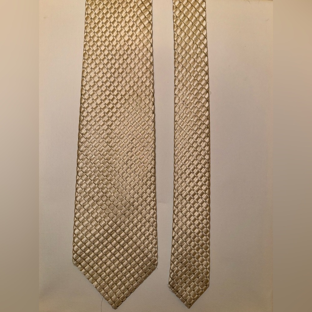 Charvet Gold and Sterling Silver Textured Tie